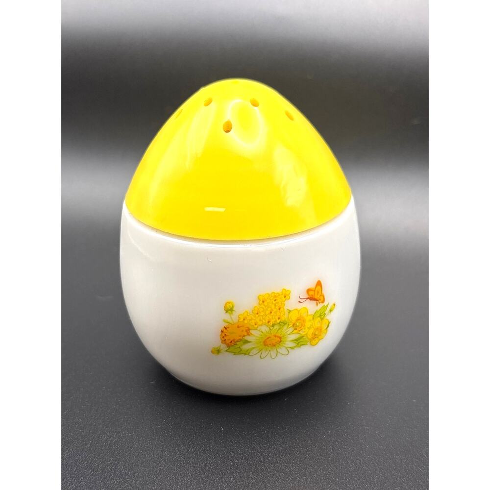 Vintage Avon Yellow Buttercup Salt Shaker Moonwind Cream Sachet 1.5 oz Used